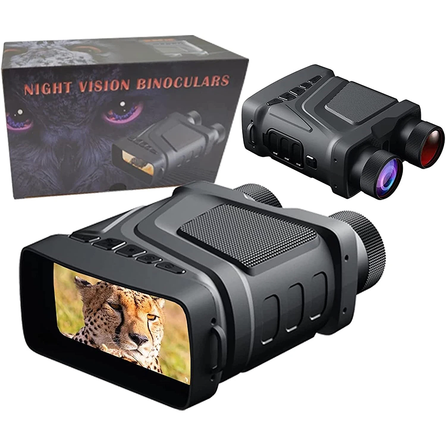 R12 Professional Infrared Tactical Telescope Camera Recorder Goggle 10X Zoom Digital Night Vision Binoculars for Hunting Camping