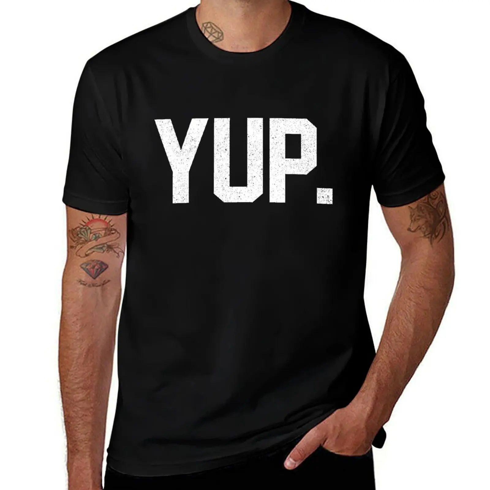 

Yup Tee - Yes Optimistic Optimist Tee T-Shirt funny t shirts cotton man t shirts for men casual