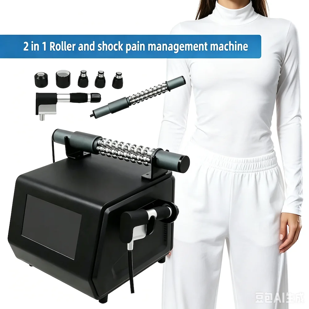 Roller Body Massager With Shock Wave Therapy Pain Relief Sphere Inner Roller Muscle Relax Fat Reduce