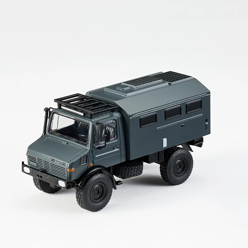 MASSDI 1:64 Schaal Unimog U1300L Rescue Off Road RV Simulatie Legering Model Auto Hobby Collectie Ornament Gift