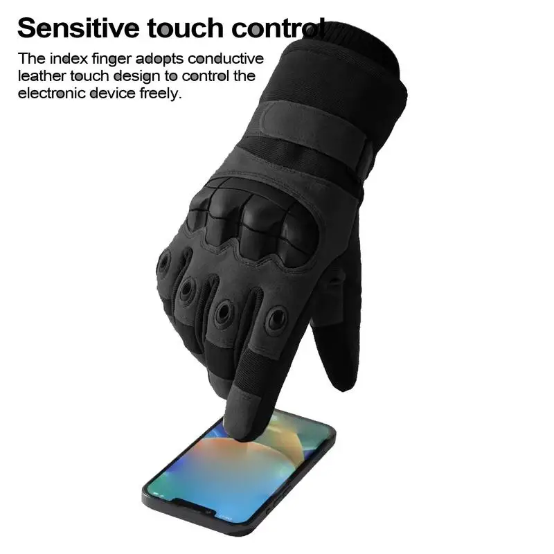 Screen Touch Gloves Outdoor Breathable Cycling Mitten Windproof Gloves Thickened Gloves For Walking Driving Sports