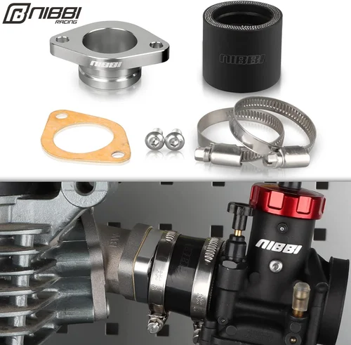 NIBBI CNC colector de admisión reemplazo original CG motor Horizontal colector de alto rendimiento motocicleta PE PWK carburador