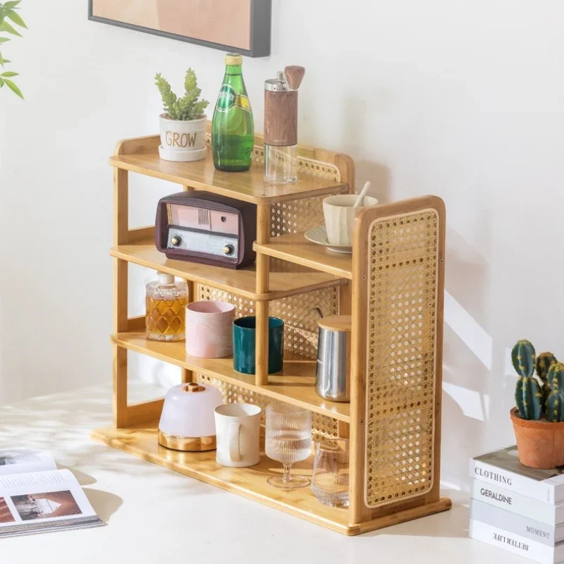 Desktop cup holder Multi-layer teacup water cup grid holder Mark coffee cup display rack Premium cup storage rack