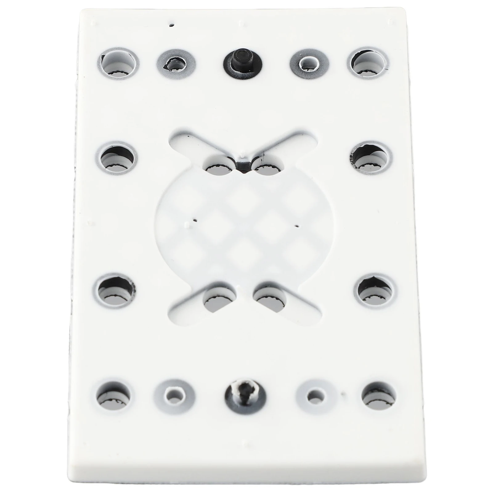 Disque de polissage de tampon de ponçage, plaque en aluminium, plaque de sauvegarde en mousse PU, remplacement carré, 12 trous, optique de 8mm, tout neuf