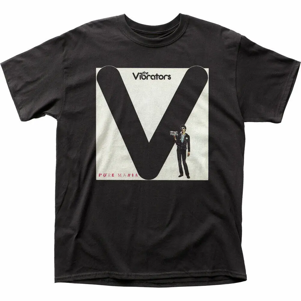 The Vibrators Pure Mania T Shirt Mens Licensed Rock N Roll Band Tee New Black