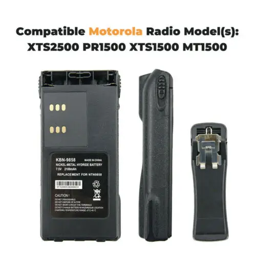 KBN-9858 baterai Ni-MH 7.5V 2100mAh untuk Radio Walkie Talkie Motorola XTS2250 XTS2500 XTS1500 Radio dua arah