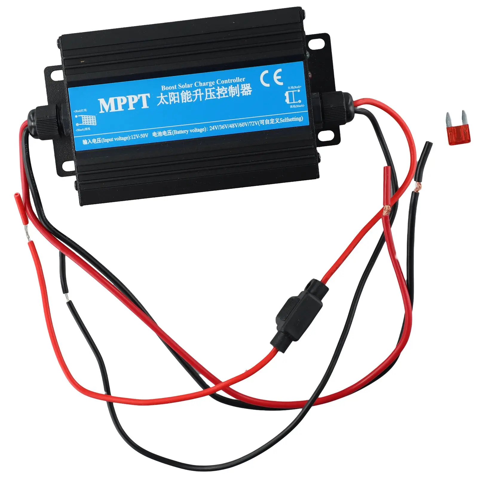 for Solar Booster Controller for MPPT Controller Solar Charge Controller With LED Displays 24-72V Fuse Protection Electrical