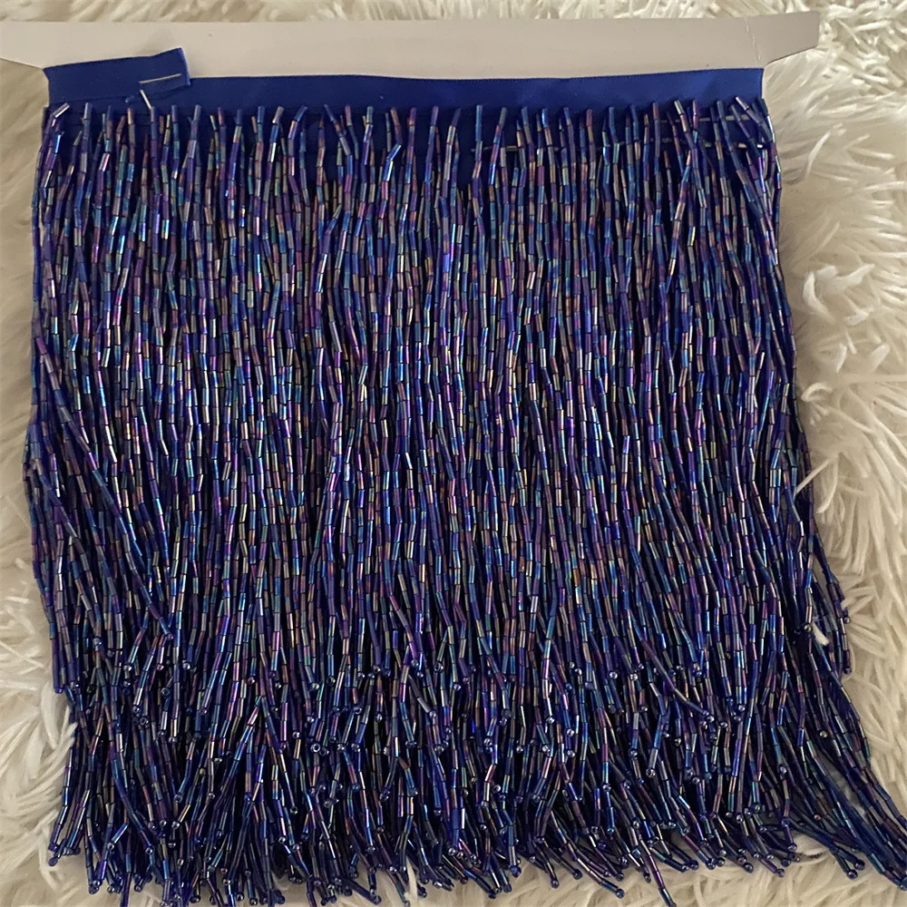 5Yards many color wholesale 15cm Seed Beaded Fringe Lamp Costume Trim Crafts