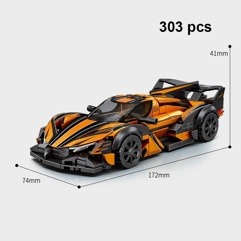 Hypercar de Circuit — Orange & Noir