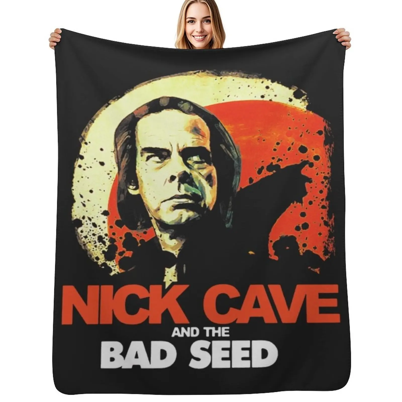 NICK CAVE Throw Blanket Cozy Napping Blanket Gift for Mom Dad