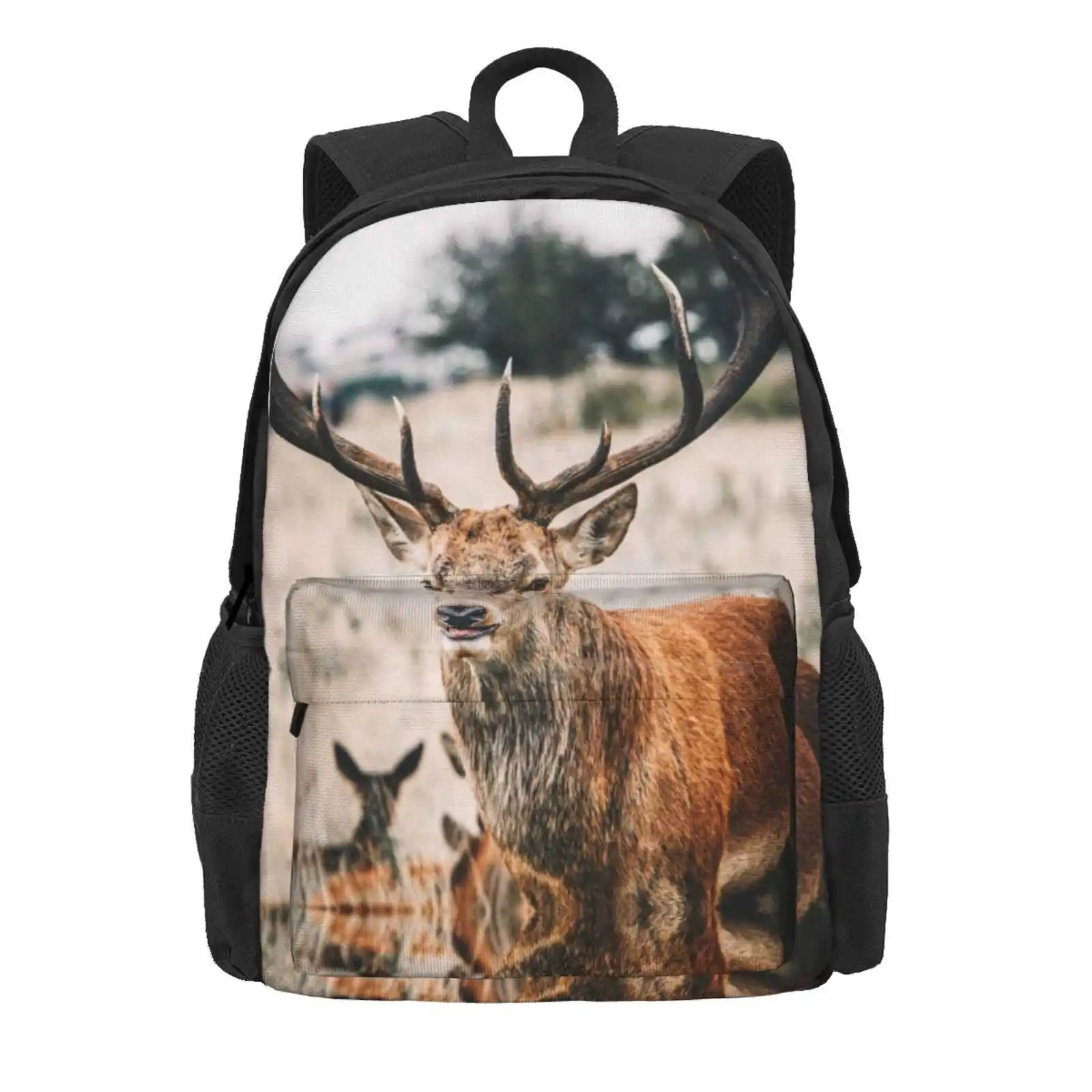 The Proud Deer Hot Sale Schoolbag Backpack Fashion Bags Proud Red Deer Red Deer Stag Red Deer Alberta Red Deer Weather Red Deer