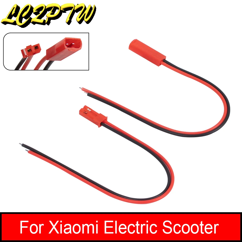 1 Pairs 22 AWG JST Plug Connector 2 Pin Male Female Plug for Xiaomi Electric Scooter Battery Charge Connector Cable Wires