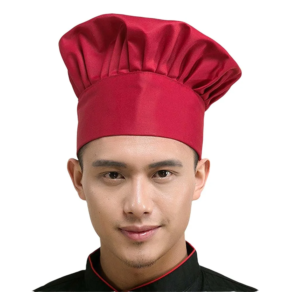 Elastic Adjustable Chef Hat Japanese-Style No Eaves BBQ Waiter Cap Breathable Comfortable Bakery Mushroom Caps Coffee Shop