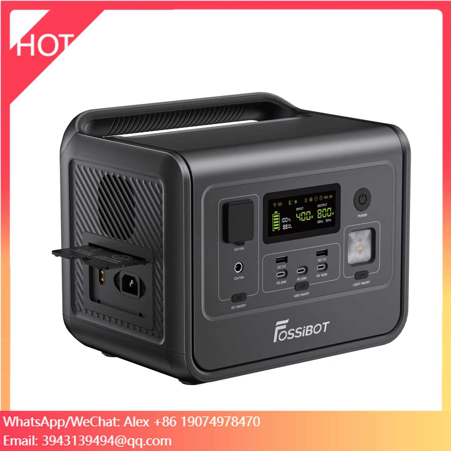 

Портативная электростанция FOSSiBOT F800 800 Вт 512 Вт·ч LiFePO4: ИБП, солнечные решения для дома, кемпинга, автономного питания, путешествий на автофургоне