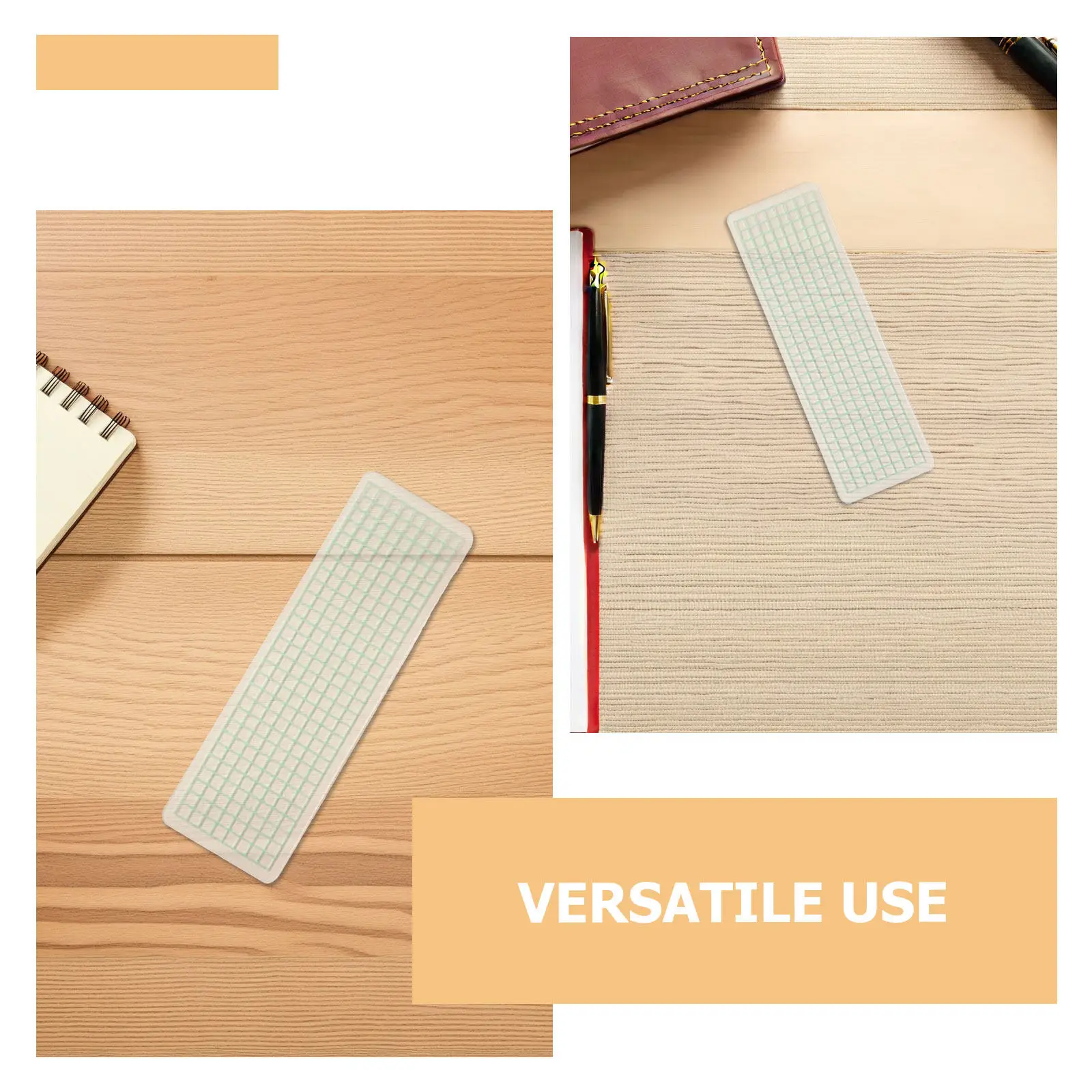 60Pcs Washi Tape Storage Boards Plastic Tape Dispensers 15x5cm Portable Sub-Packing Sample Display Plaid Pattern