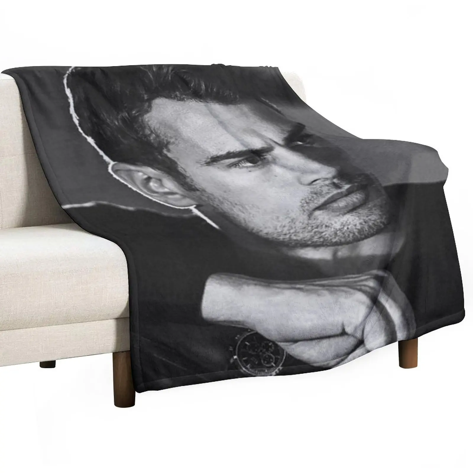 

theo james Throw Blanket Personalized Gift Soft Plaid Blankets