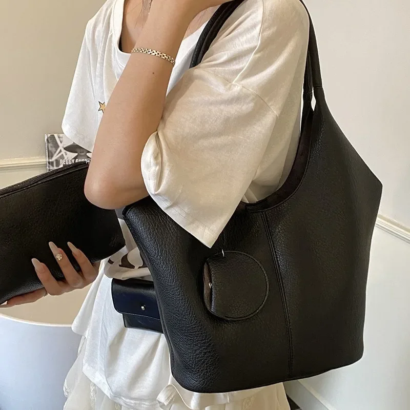 

2025 New Women's Stylish Tote Bag - Fashionable High-Capacity Shoulder Bag for Work & Daily Use, Trendy Handheld Purse
