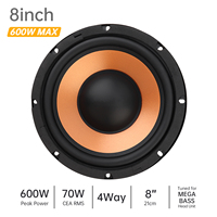 1 piece 8 Inch Universal 12V Bass Loudspeaker Woofer Speaker Wide Frequency Response Car Audio Stereo Speakers