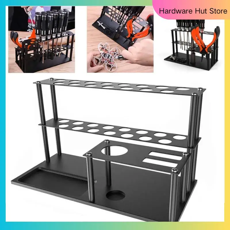 

RC Screwdriver Storage Rack Holder Aluminum Alloy Screwdriver Organizers For Hex Screw Driver RC Tools Kit Organizers-Y31A