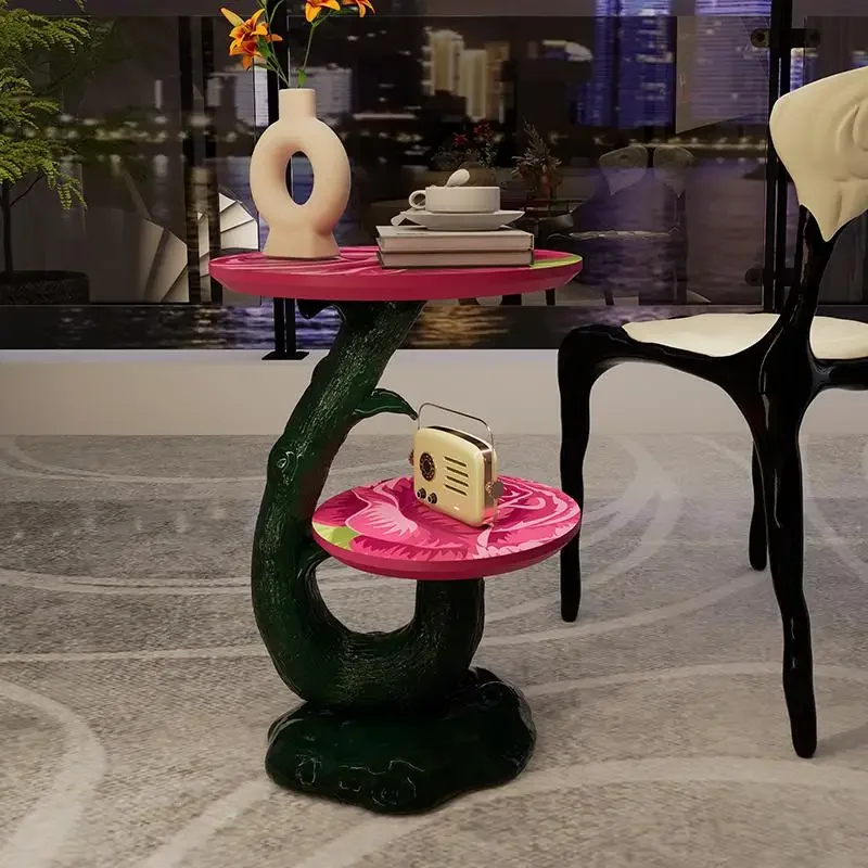 

Rose Sculpture Side Table | Factory Wholesale Living Room Double Art Decoration Table