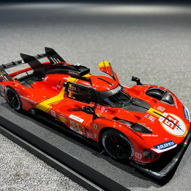 Neues bburago 1:18 Produkt ferrari 499p 51 Rennwagen le mans Champion Legierung Luxus fahrzeug Spielzeug Druckguss Modell Edition Auto Geschenk