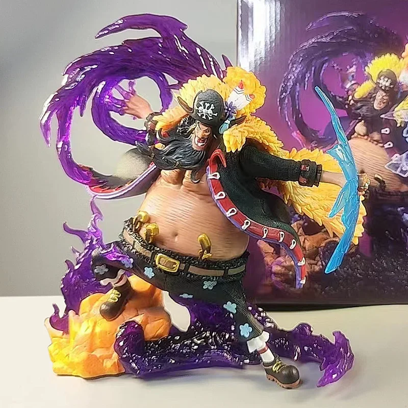 21cm One Piece GK Blackbeard Resonates Max Series Anime Handmade Doll Statue Model Ornament Collection Decoration Gift