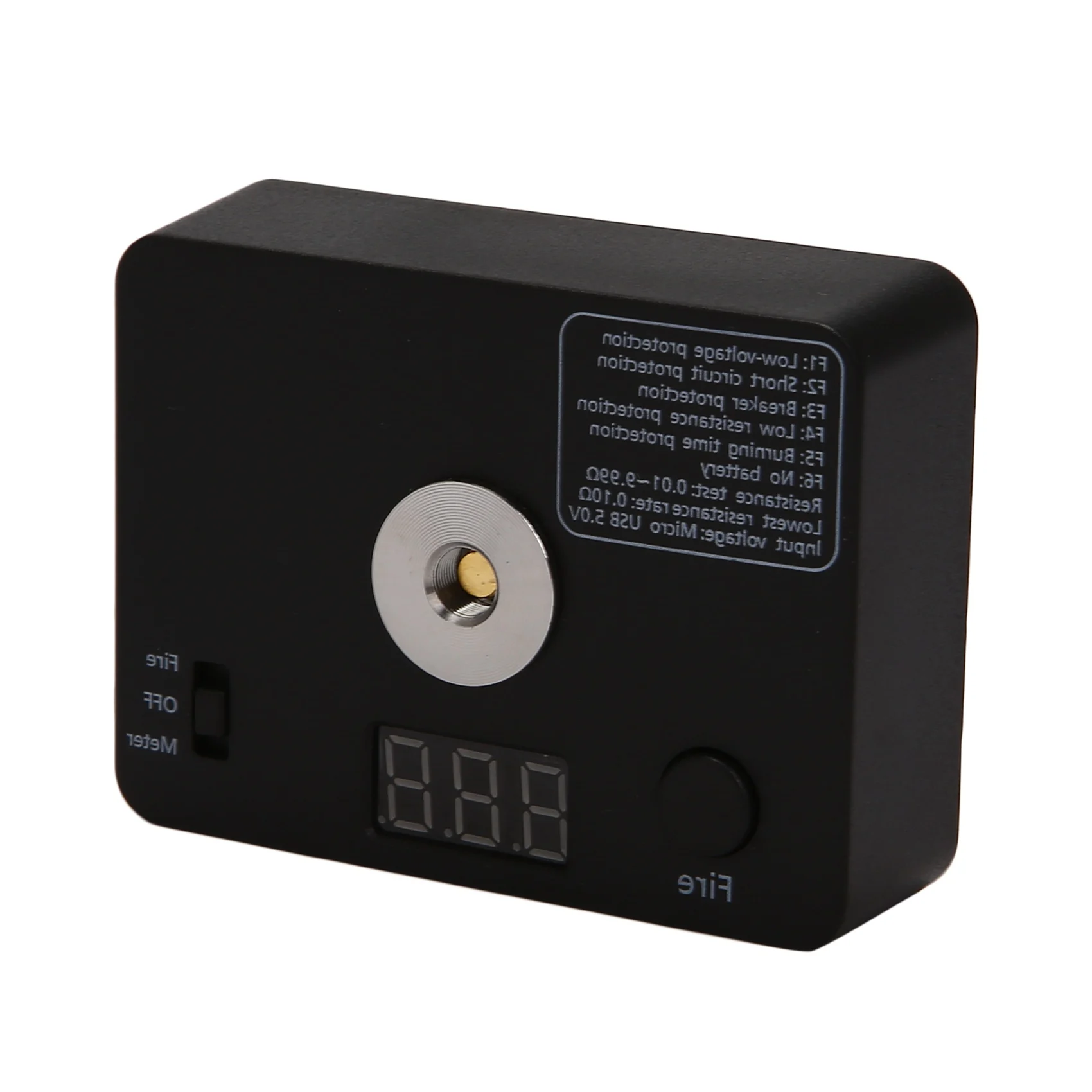 저항 테스터 옴 미터 521 탭 LED 코일 와이어 DIY 도구, E 510 스레드 Rba DIY 탱크용