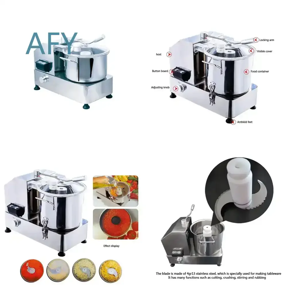 Electric Chopper Meat Grinder for Home Appliances 750W 6L 9L Capacity Food Processor Mincer Slicer Commercial Meat Grinder