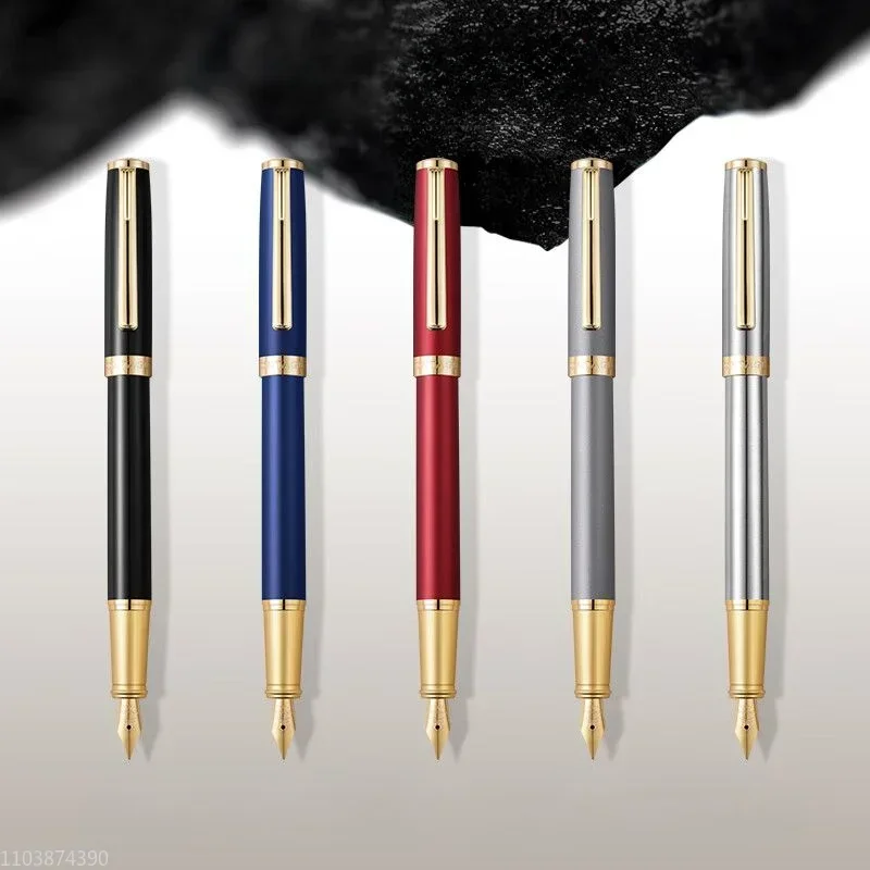 Montagut Courteous Reception Fountain Pen Iridium Gold EF/F/Bent 0.38/0.5mm/1.0mm Nib Ink Pen Art Curved Student School Supplies