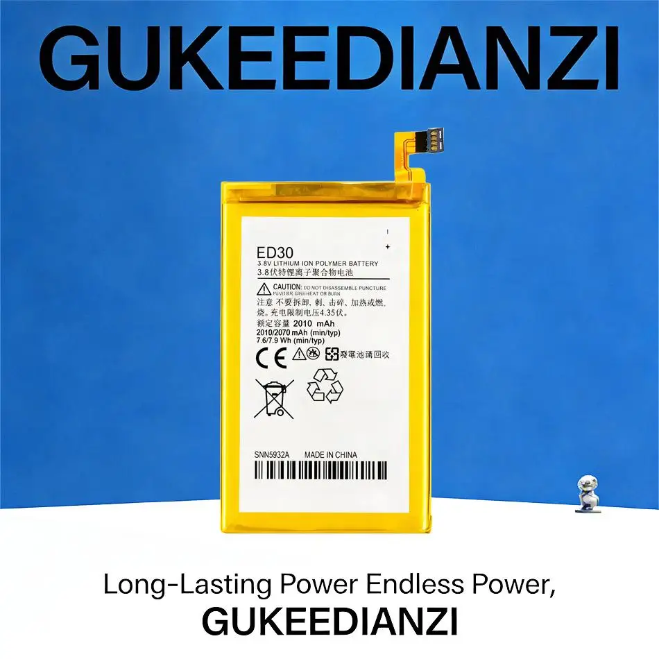 

Надежная батарея ED30 повышенной емкости для мобильных телефонов Motorola Moto G G2 XT1028 XT1032 XT1033 XT1034 XT1068, 2010 мАч