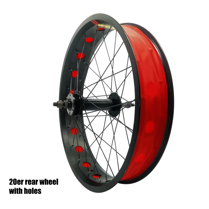 TAOZIK 20 26 4.0 Hollow Fat Bike Wheel 36H 135 190 MM MTB Snow and Beach Bycicle Wheelset