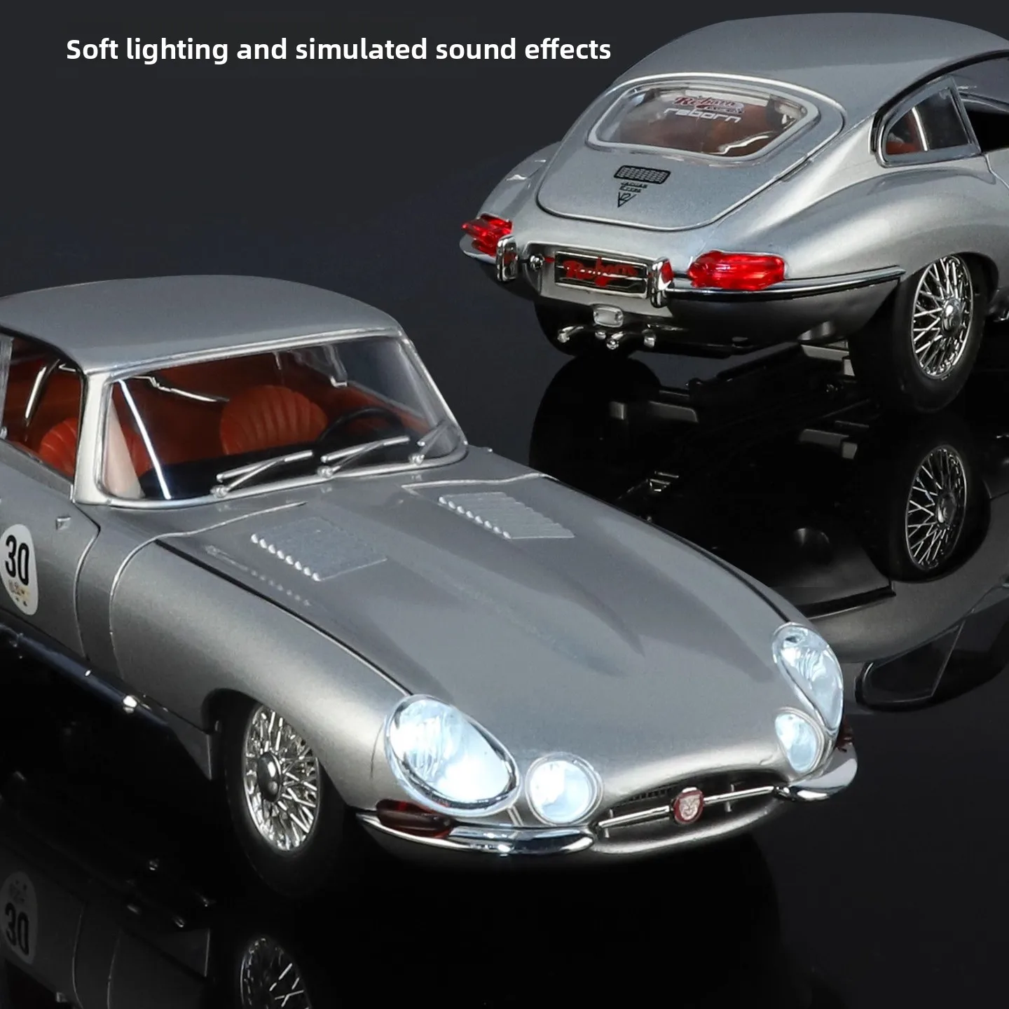 1:24 E-TYPE ريترو كلاسيكي رياضي سباق السيارات دييكاست نموذج سيارة سبيكة سطح المكتب جمع العصرية زخرفة الهوايات جمع