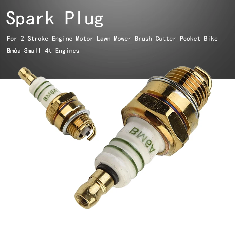 

Bm6a Spark Plug For 2 Stroke Engine Motor Lawn Mower Brush Cutter Pocket Bike Bm6a Small 4t Engines