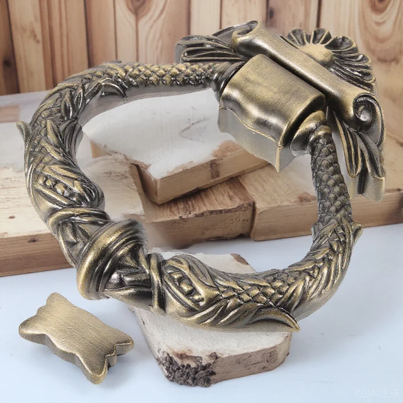 

Vintage Knocker Metal Zinc Alloy Front Gate Security Door Decorative Knocker For Home Hotel Retro Household Door Hardware