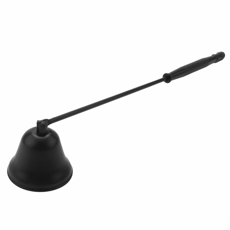Candle Wick Snuffer Stainless Steel Candle Flame Trimmer Bell Shaped Oil Lamp Scissor Cutter Wax Candle Extinguisher black