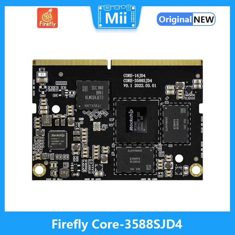 Core-3588SJD4 MotherBoard 8-Core 8K AI Core Board Rockchip RK3588S Open Source Mainboard Edge Computing, Artificial Intelligence