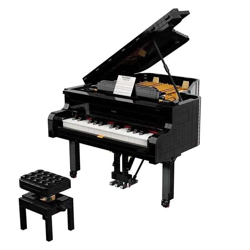 Ideas Creative Playable, Piano de 25 Teclas con Tapa Abatible, 79007, Juego de Bloques de Construcción Compatibles con el Modelo