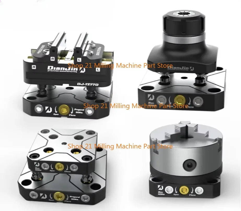 

4-5 Axis Fixture Self-centering Vise Positive Paired with Zero Point Quick Change Four Axis L-block Bridge Board