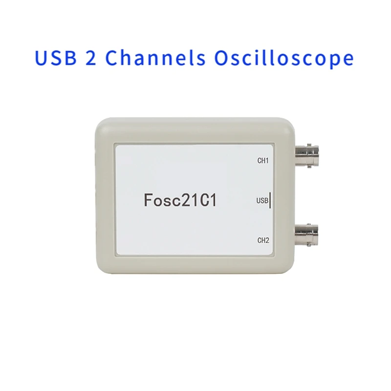 Imagem -02 - Osciloscópio pc com Desenvolvimento Mcu Canais Usb pc Taxa de Amostragem de 1mhz Portátil Durável Fácil Instalação Fosc21c1