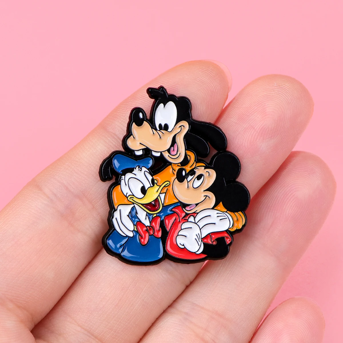 Cartoon Mouse Enamel Pins Dog Brooches for Women Badges on Backpack Lapel Pins Anime Jewelry Clothing Accessories Friends Gift