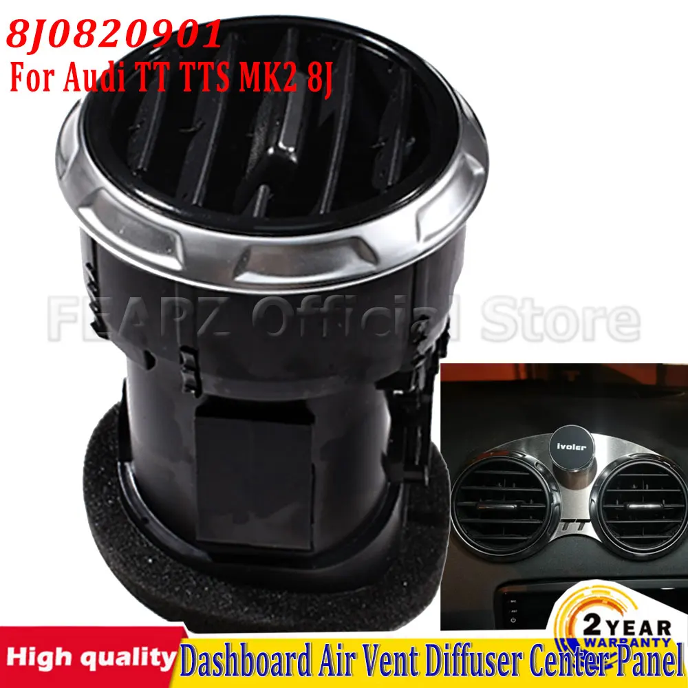 Front Dashboard Air Vent Heating Grille Diffuser Center Panel For Audi TT TTS MK2 8J 2007-2014 8J0820901