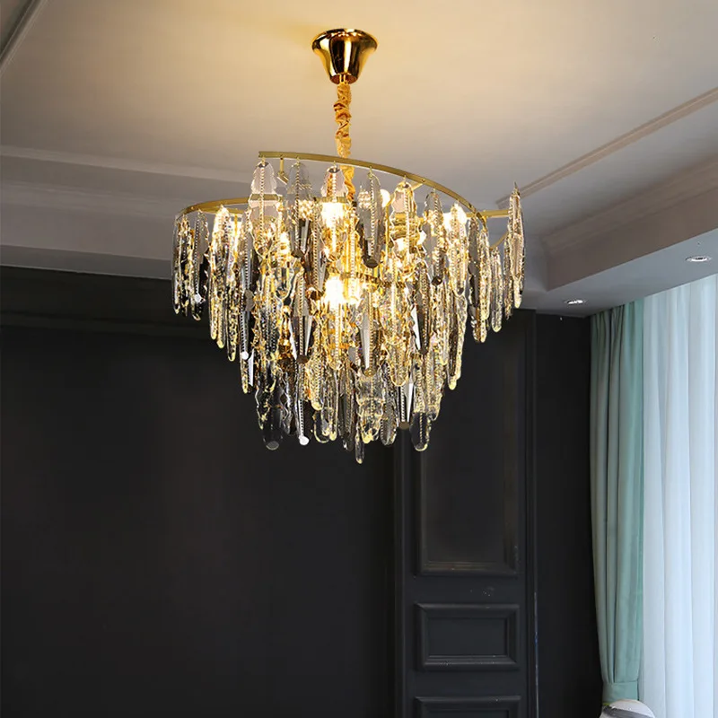 Imagem -05 - Nordic Crystal Led Chandelier Decoração Lâmpada Pingente de Luxo Dimmable Lustres Home Decor Jantar e Sala de Estar