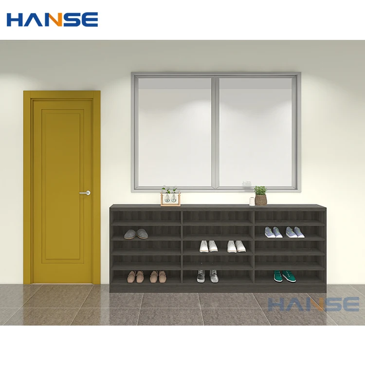 

Фабрика Фошань, выполненная на заказ маленькая полка для обуви, дизайн шкафа, современный черный цвет, деревянный шкаф для обуви с ящиком