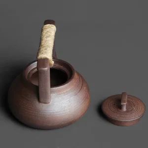 Handwerker Teapon Japanischer Stil, Keramik -Teekanne, Retro -dicke Keramik, Kungfi -Teezeremonie, Teekanne tragbar, Teaset Bule, 350 ml 12 Hauptverkaufs Bulle Retro - №8