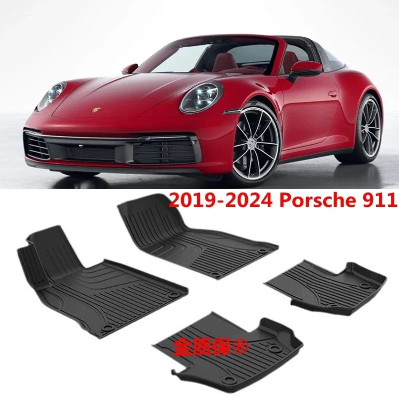 Use for 2019-2024 Porsche 911 Carrera car carpet AllWeather Floor car Mat Fit For 911 Carrera waterproof  floor mat 911 Carrera