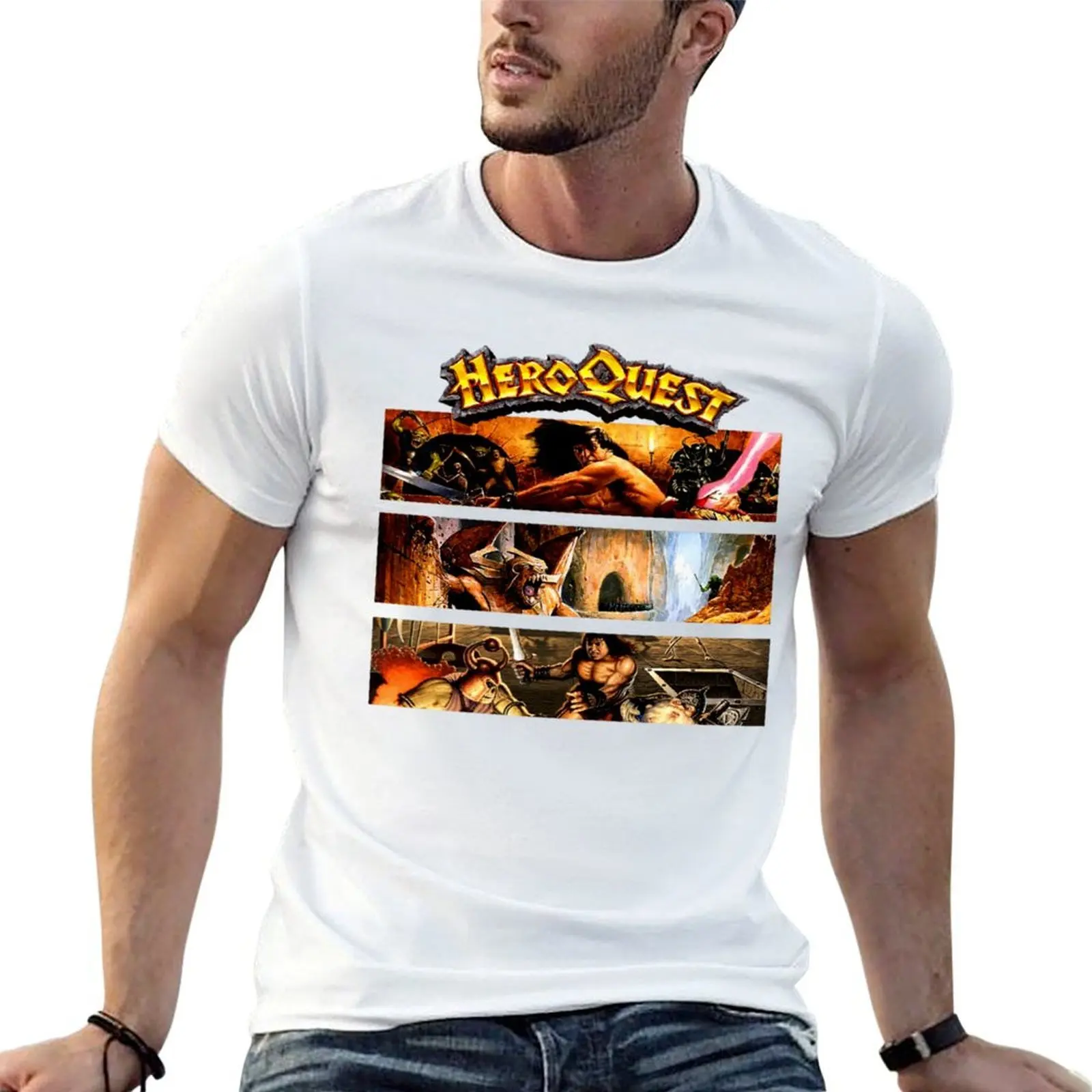 heroquest 90s T-Shirt Lightweight Gym Training T-Shirt