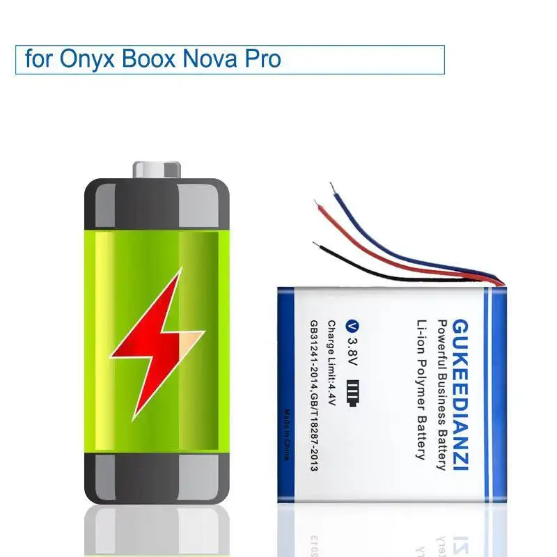 بطارية قارئ الكتب الإلكترونية ذات عمر ممتد بقدرة 5300 مللي أمبير في الساعة لهاتف Onyx Boox Nova Pro