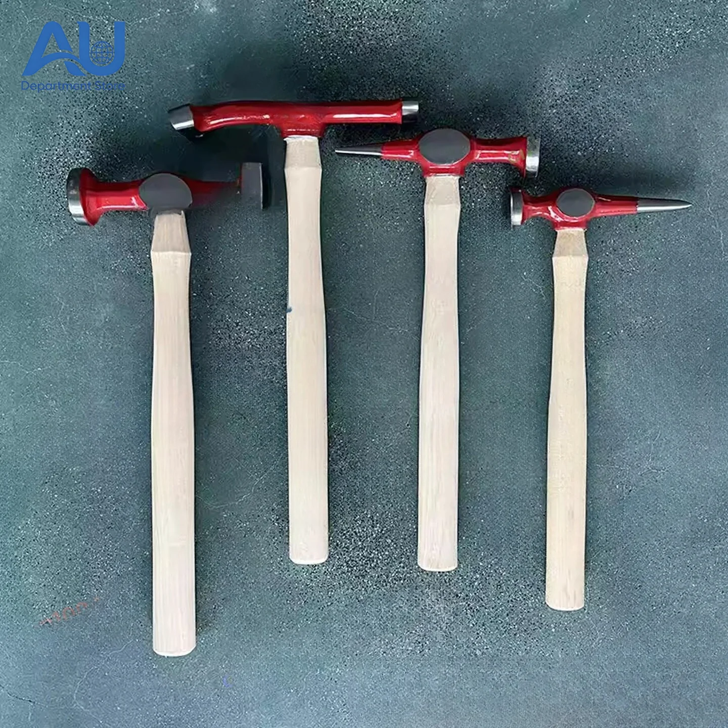 9-Piece Automotive Sheet Metal Depression Repair Tool Set Drawing Hammer Round Head Face Sheet Metal Hammer
