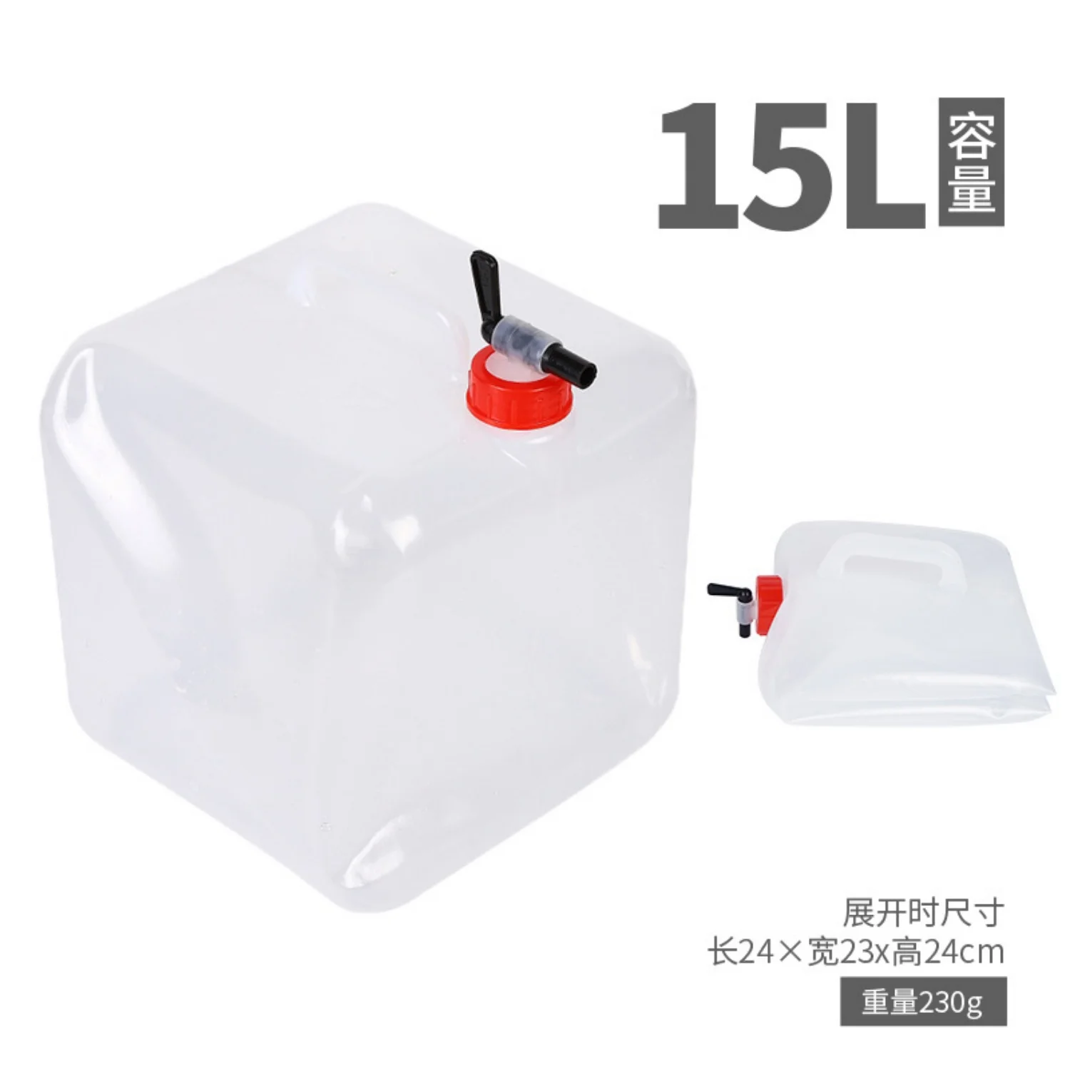 Tragbarer Outdoor-Wassertank, 5–20 l, faltbarer Wasserbeutel mit Wasserhahn, großer Wasserbehälter für Outdoor-Camping, Grillen, Angeln – Detail 12