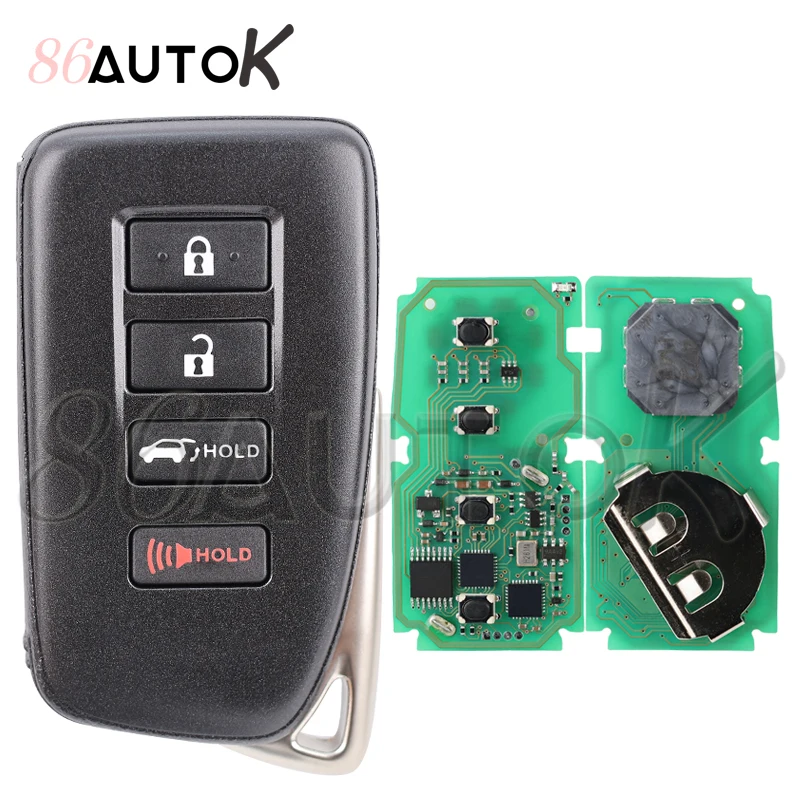 Chiave telecomando automatica aftermarket Keyless Entry Remote Flip Smart Key Fob per Lexus Lx570 NX300/H NX200T FCC ID: HYQ14FBA 89904-78470